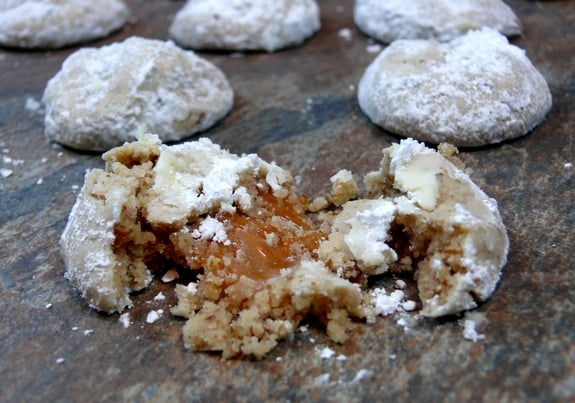 Caramel Nut Surprise Cookies NoblePig com