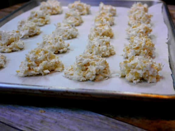 Rice Krispie Coconut Snowballs Baking Tray