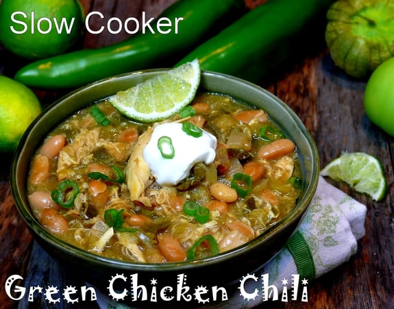 Slow Cooker Green Chicken Chile 1