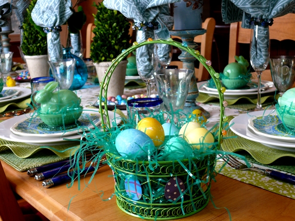 Easter Table Setting  basket