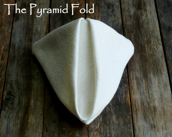 Napkin Folding The Pyramid Fold