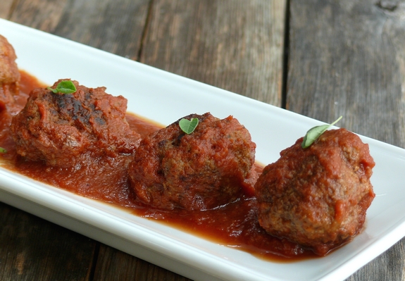 Mesquite Barbecue Meatballs serve as an appetizer