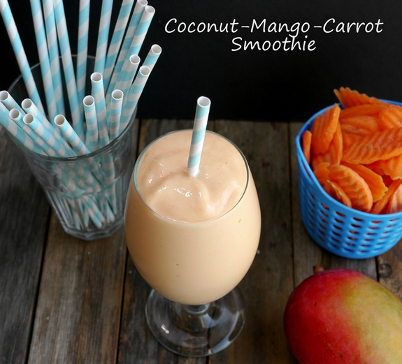 Coconut Mango Carrot Smoothie