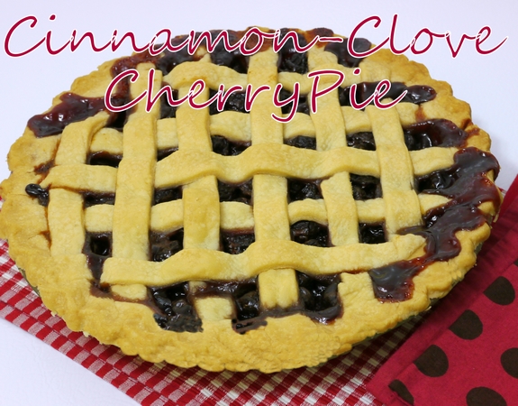 Cinnamon Clove Cherry Pie lattice crust