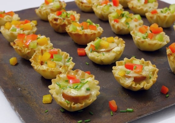 Sausage Cheese and Pepper Bites