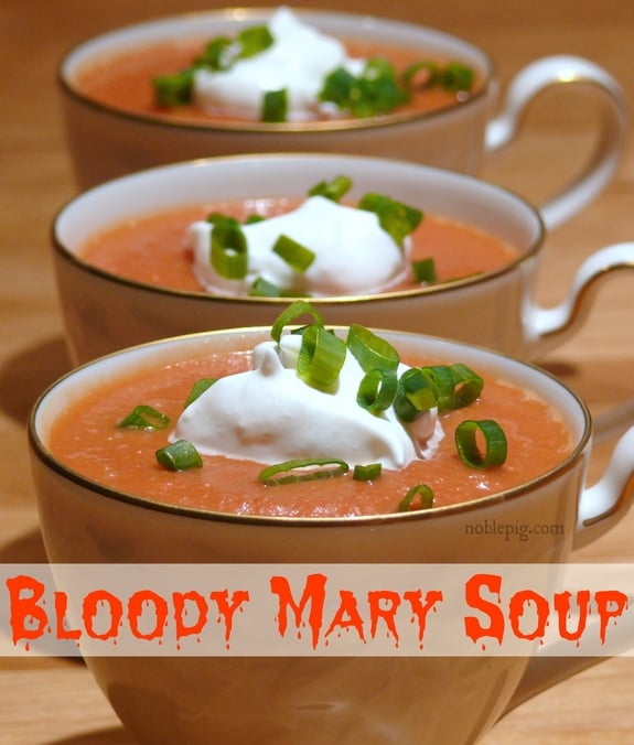 Bloody Mary Soup for Halloween