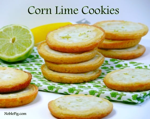 Corn Lime Cookies a beautiful citrus cookie with a zesty lime Ice