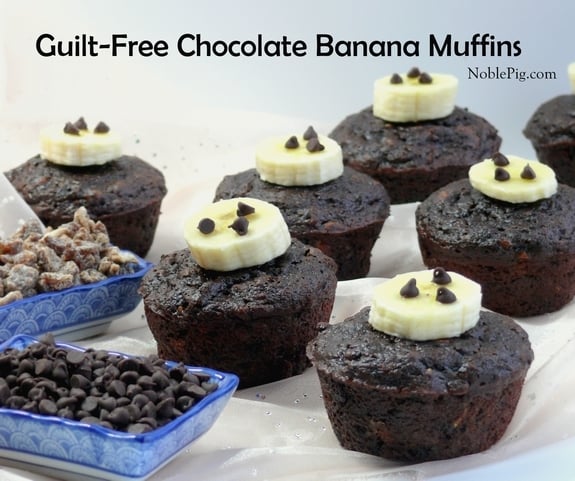 Noble Pig Guilt Free Chocolate Banana Muffins