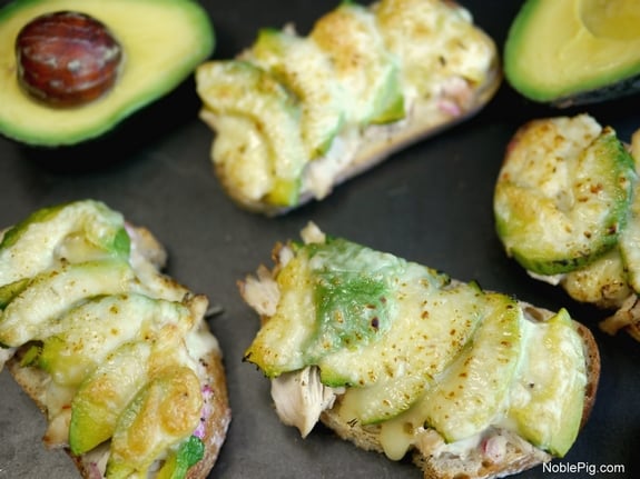 Noble Pig Cheesy Chicken and Avocado Melts  