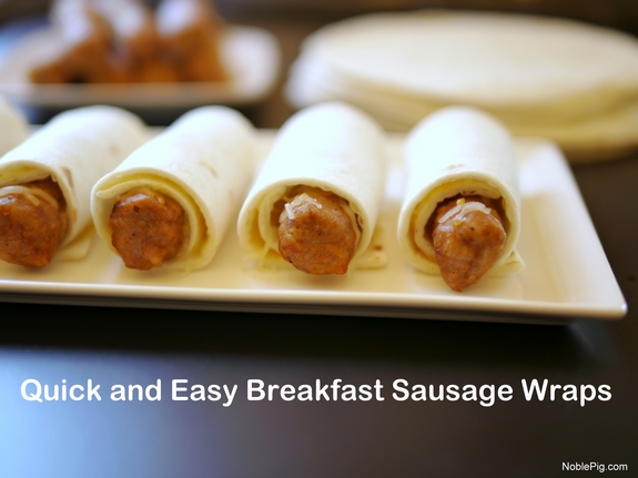 Quick and Easy Sausage and Tortilla Wraps from Noble Pig