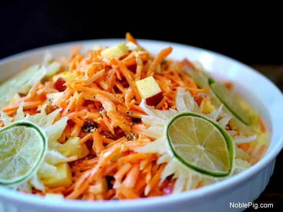 Tangy Sweet Carrot Salad from Noble Pig 1
