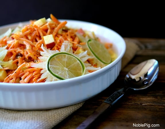 Tangy Sweet Carrot Salad from Noble Pig