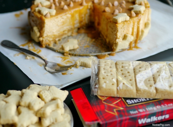 Butterscotch Overload Cheesecake with Shortbread Crust Noble Pig 4