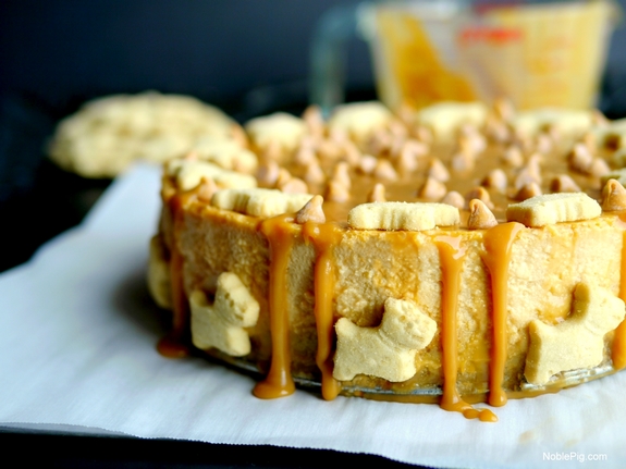 Butterscotch Overload Cheesecake with Shortbread Crust Noble Pig