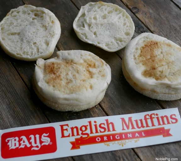 The Best Dill Pickle Sandwich English muffins