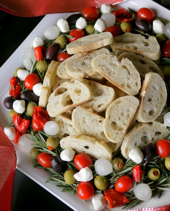 Christmas Antipasto Wreath from NoblePig    