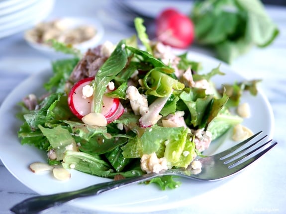 Pork Crunch Salad with Strawberry Poppyseed Dressing 4
