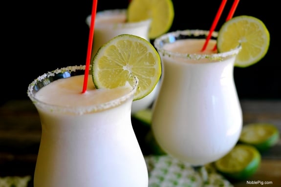 Coconut Lime Frozen Margaritas for your next party 