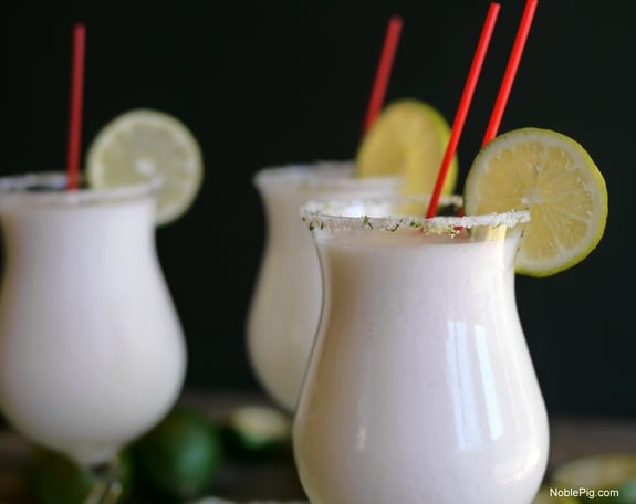 Coconut Lime Frozen Margaritas one sip and youre hooked 