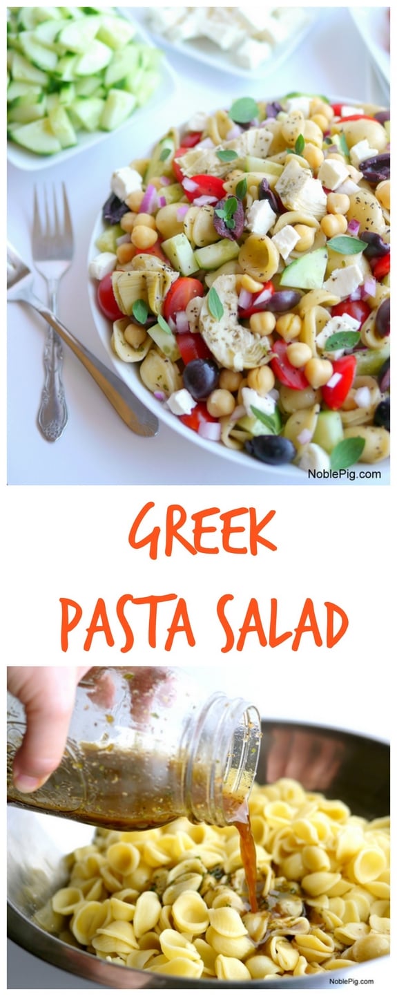 Greek Pasta Salad a delicious side dish