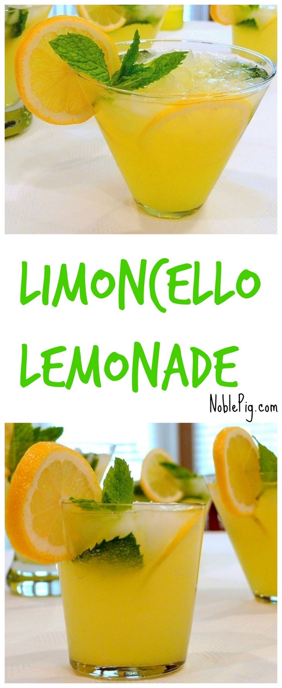 Limoncello Lemonade refreshing and cold and perfect for summer