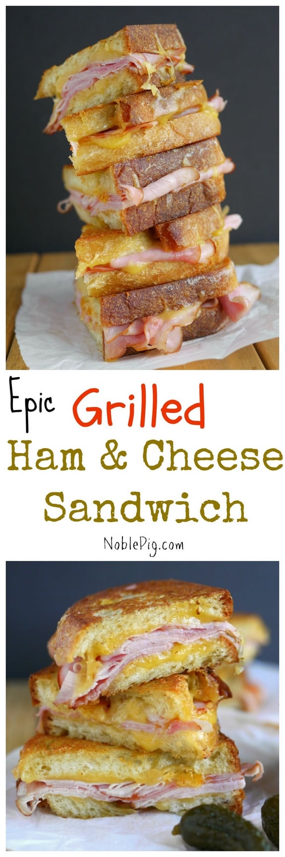 Epic Grilled Ham and Cheese Sandwich