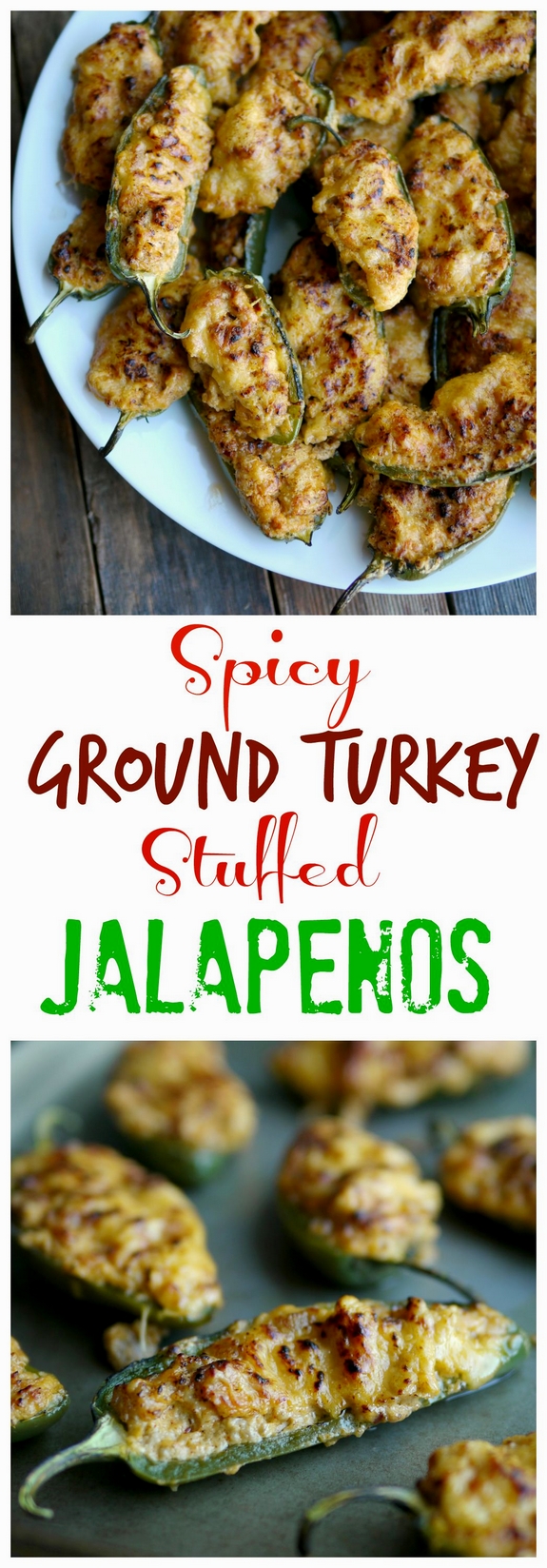 Spicy Ground Turkey Stuffed Jalapenos a perfect game day appetizer GO TEAM