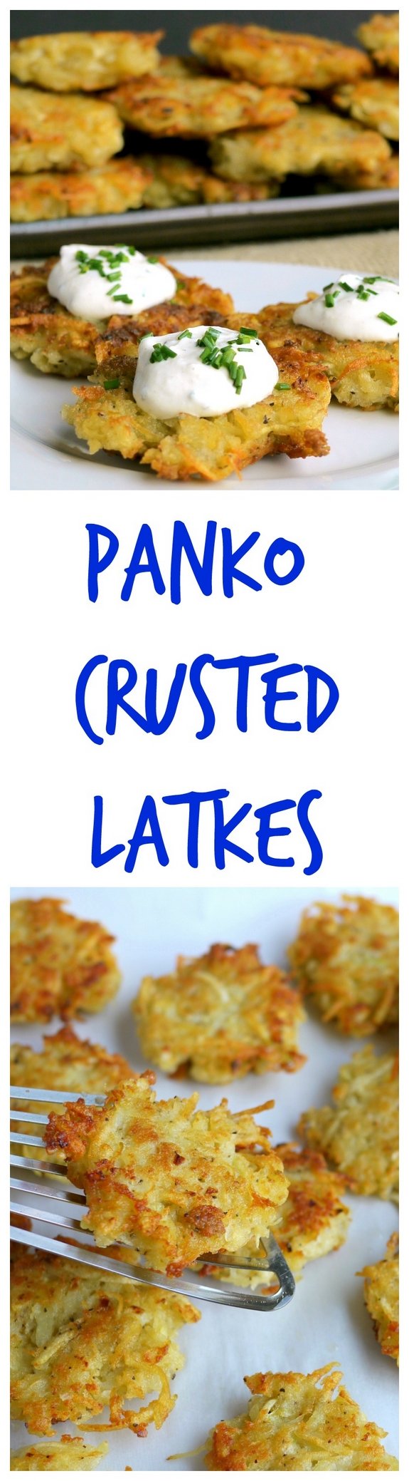 Panko Crusted Latkes your holiday celebration will be perfection with this crispy version 