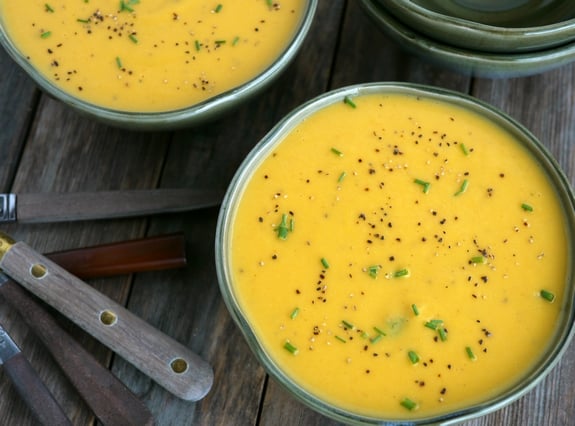 Carrot Parsnip Ginger Lime Soup makes a great meal