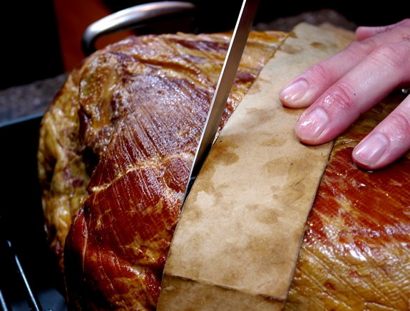 How to Make The Juciest Bone In Whole Ham scoring