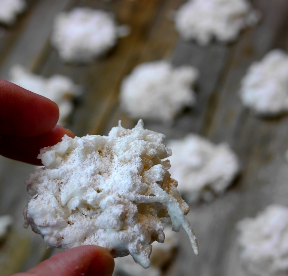 Rice Krispie Coconut Snowballs In Hand
