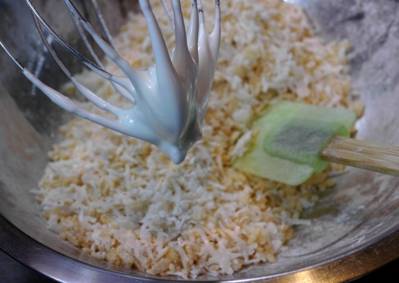 Rice Krispie Coconut Snowballs Mixing Bowl