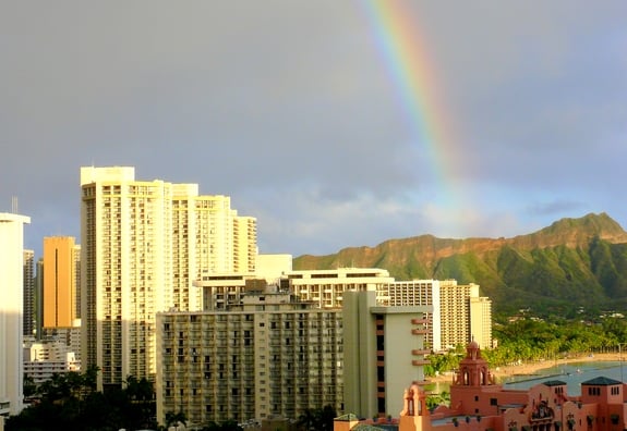 Rainbow over Diamond Head