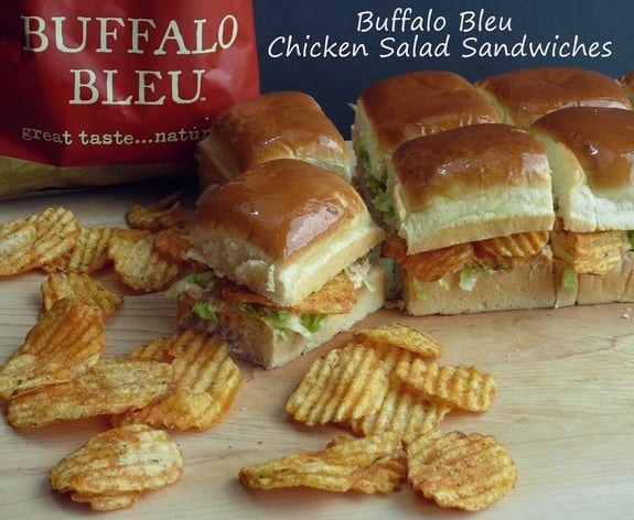 Buffalo Bleu Chicken Salad Sandwiches