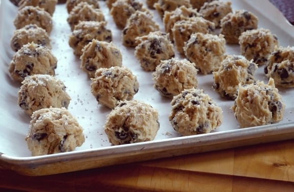 Dark Chocolate Sea Salt Kashi Cereal Cookies dough balls