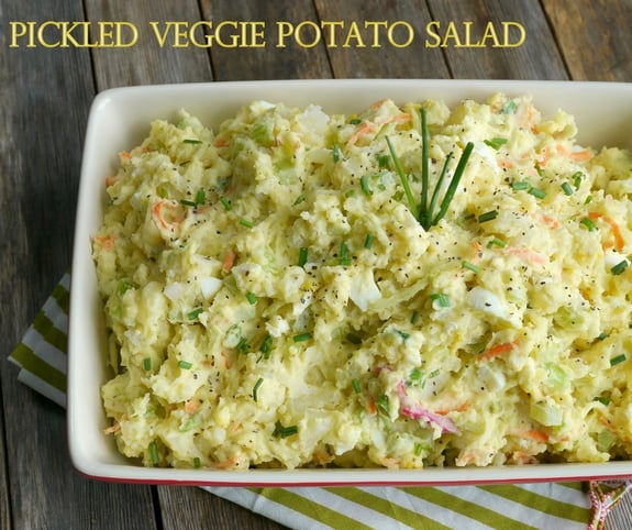 Pickled Veggie Potato Salad
