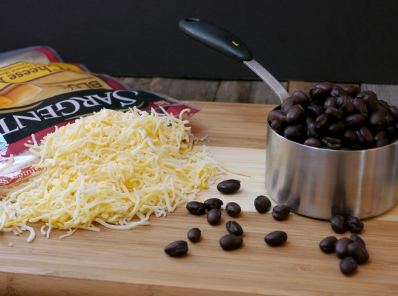 Smokey Sweet Potato Fry and Black Bean Tacos with Maple Jalapeno Cream Sargento Cheese
