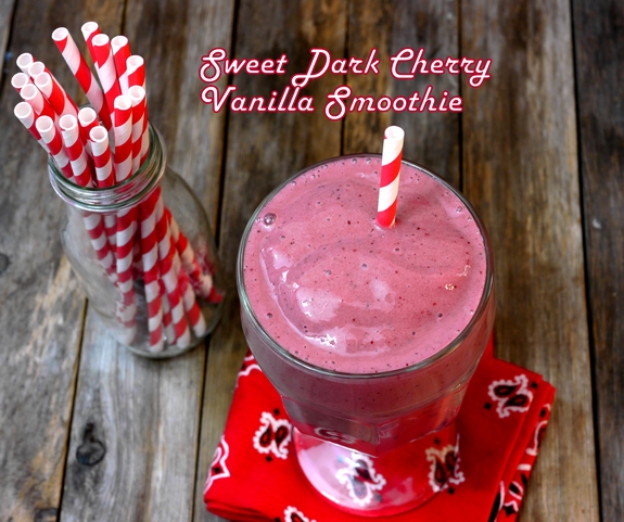 Sweet Dark Cherry Vanilla Smoothie