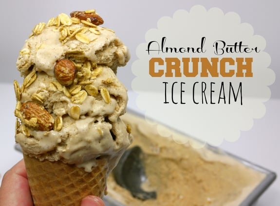 Almond Butter Crunch Ice Cream