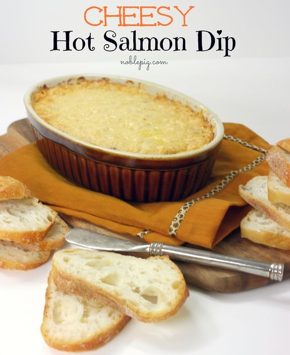 Cheesy Hot Salmon Dip the perfect snack
