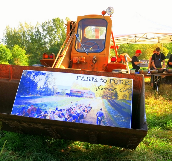 Farm to Fork Dinner tractor