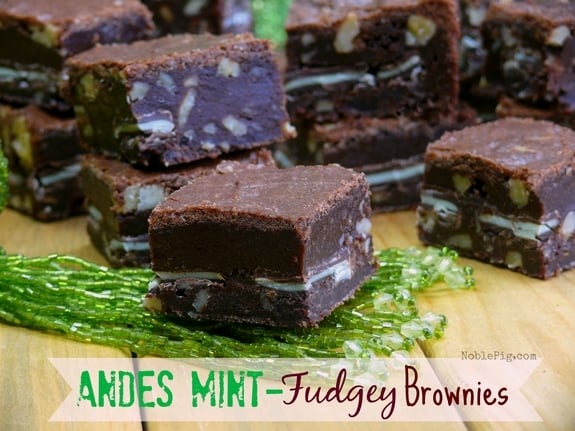 Andes Mint Fudgey Brownies Its the best brownie recipe