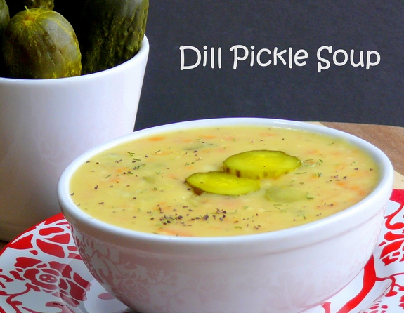 Dill Pickle Soup thick hearty and delicious 