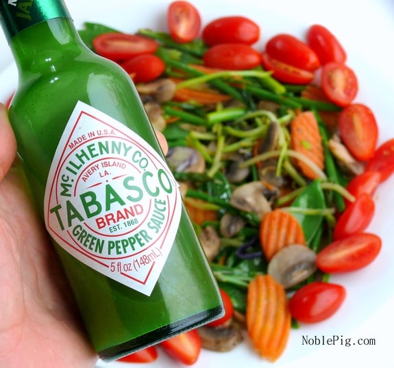 Healthy Breakfast Stir Frys low in calories and delicious with Tabasco