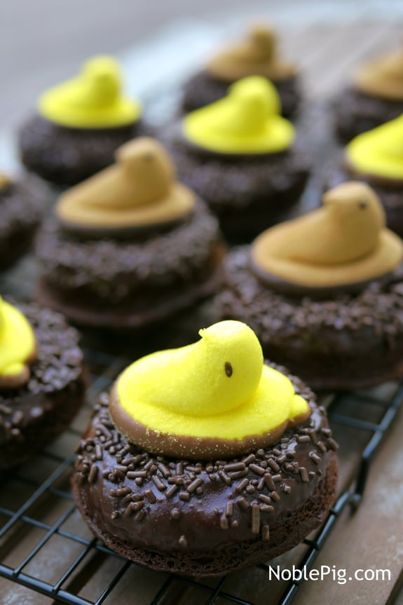 Peeps Chocolate Donut Nests from Noble Pig