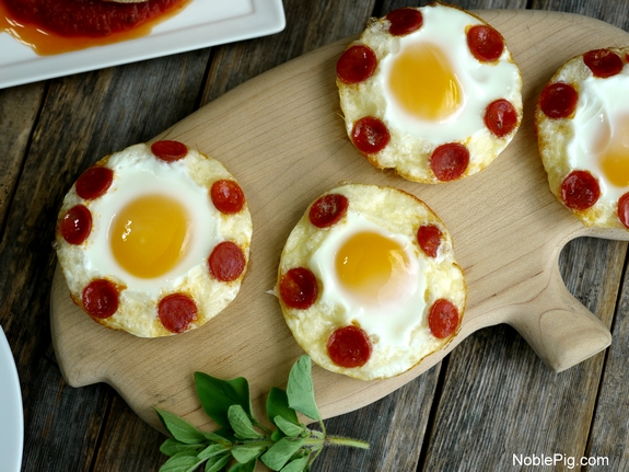 Pepperoni Pizza Baked Eggs Noble Pig 2