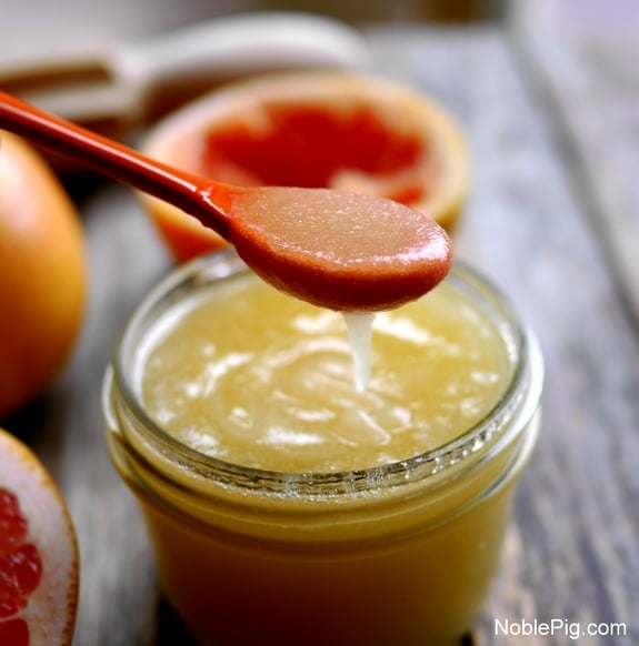 Zesty Grapefruit Sugar Scrub from Noble Pig  A small scoop of happy 