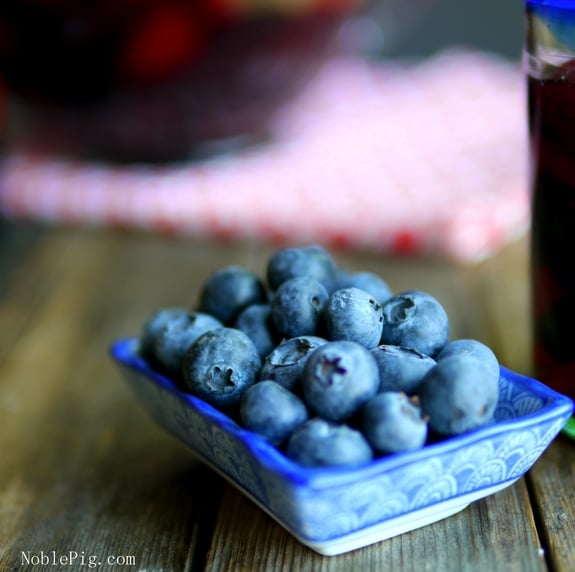Red White and Blue Sangria from Noble Pig blueberries