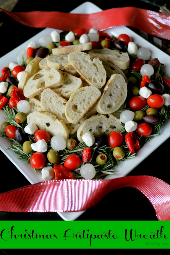 Christmas Antipasto Wreath from NoblePig