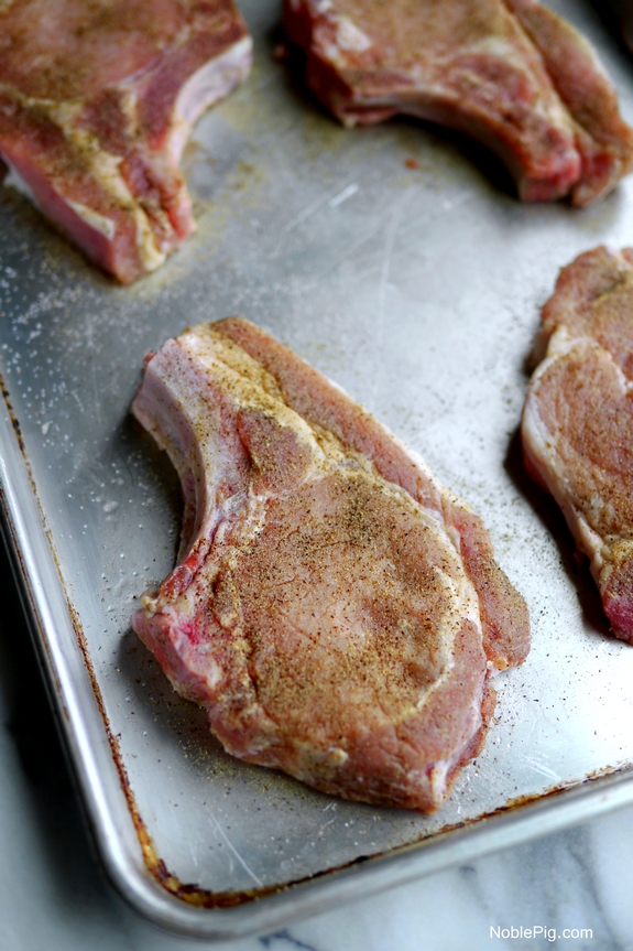 Parm Crusted Pork Chops with Buttermilk Sage Gravy 